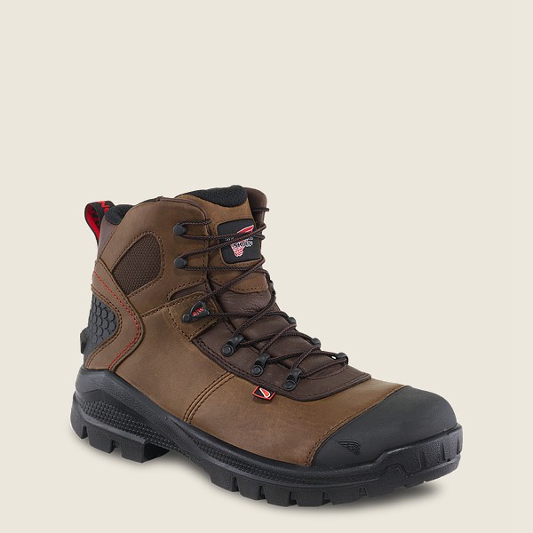 Red Wing Mens Crv™ - 6-inch Toe - Safety Boots Brown/Black - 0476RDGQM